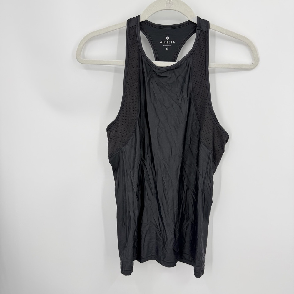 Athleta Fitfast black Racerback Workout Tank Top Size S